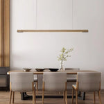 Linear Wooden Pendant Light - Lamp Outdoor