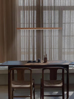 Linear Wooden Pendant Light - Lamp Outdoor