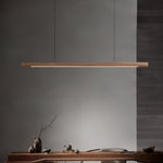 Linear Wooden Pendant Light - Lamp Outdoor