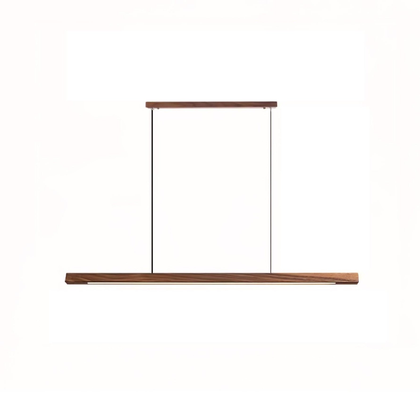 Linear Wooden Pendant Light - Lamp Outdoor