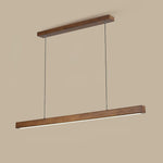 Linear Wooden Pendant Light - Lamp Outdoor