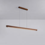 Linear Wooden Pendant Light - Lamp Outdoor