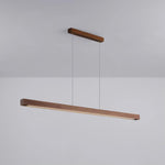 Linear Wooden Pendant Light - Lamp Outdoor