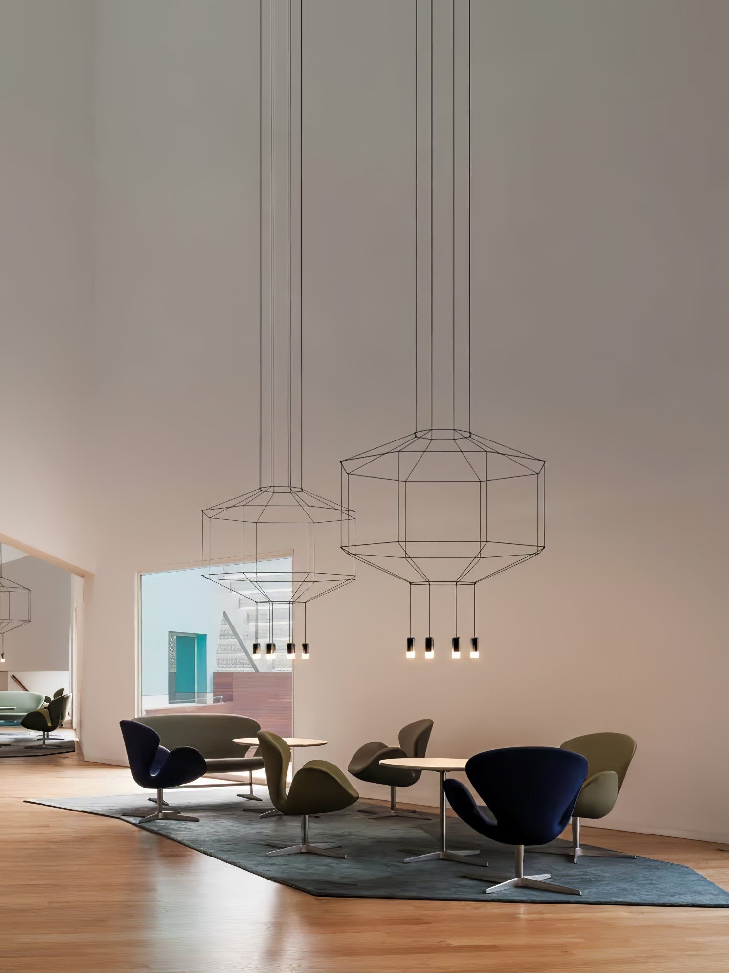 Geometric Lines Pendant Lamp - Lamp Outdoor