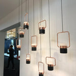 Solara Pendant Lamp Adjustable Glass with Brass - Letslighting