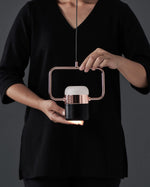 Solara Pendant Lamp Adjustable Glass with Brass - Letslighting