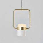 Solara Pendant Lamp Adjustable Glass with Brass - Letslighting