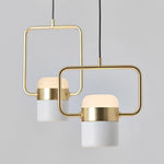 Solara Pendant Lamp Adjustable Glass with Brass - Letslighting