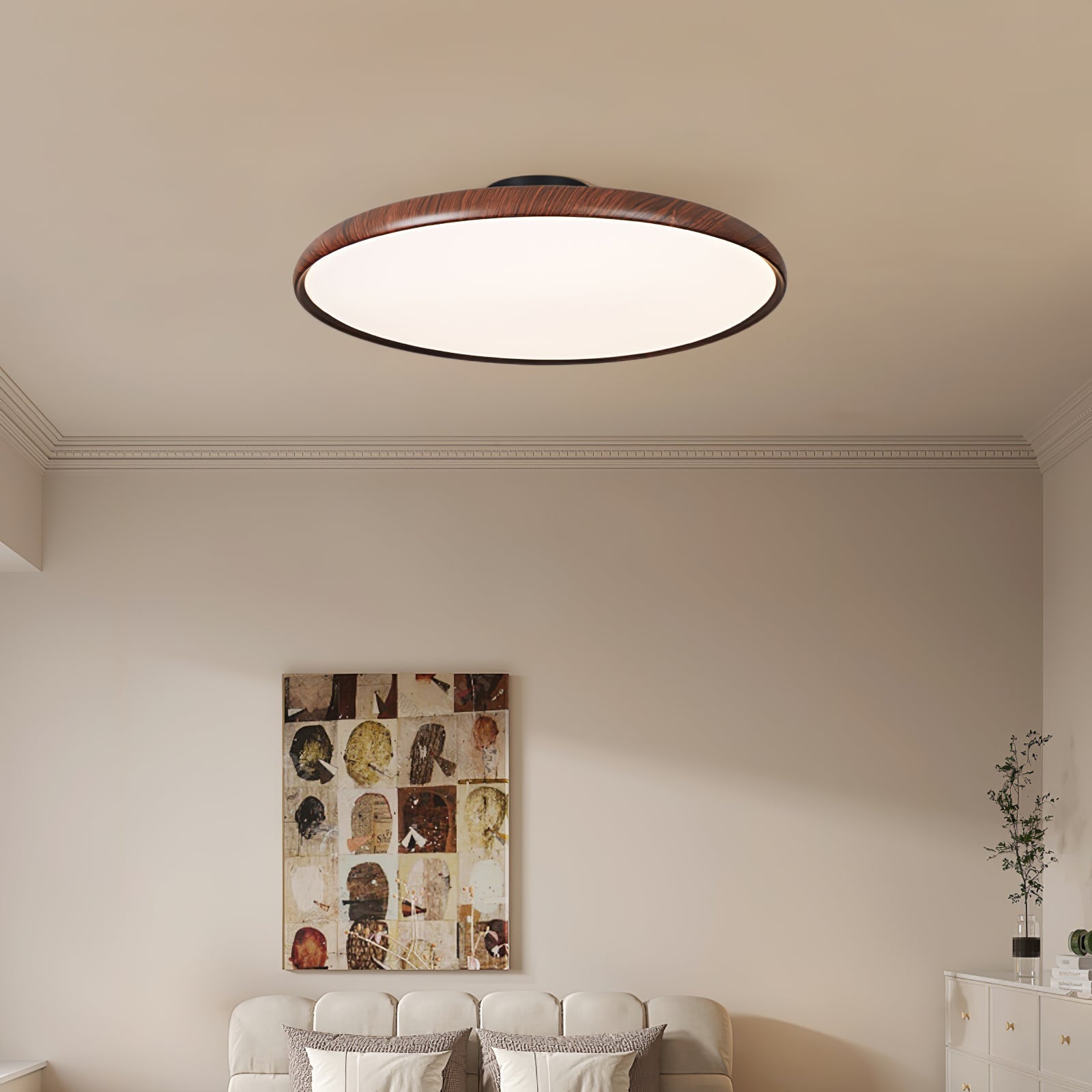 Lola Wood Grain Adjustable Ceiling Lamp - Lamp Outdoor
