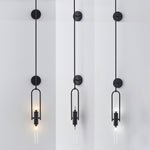 Olraeos Nordic Art Long Arc Glass Wall Lamp - Lamp Outdoor
