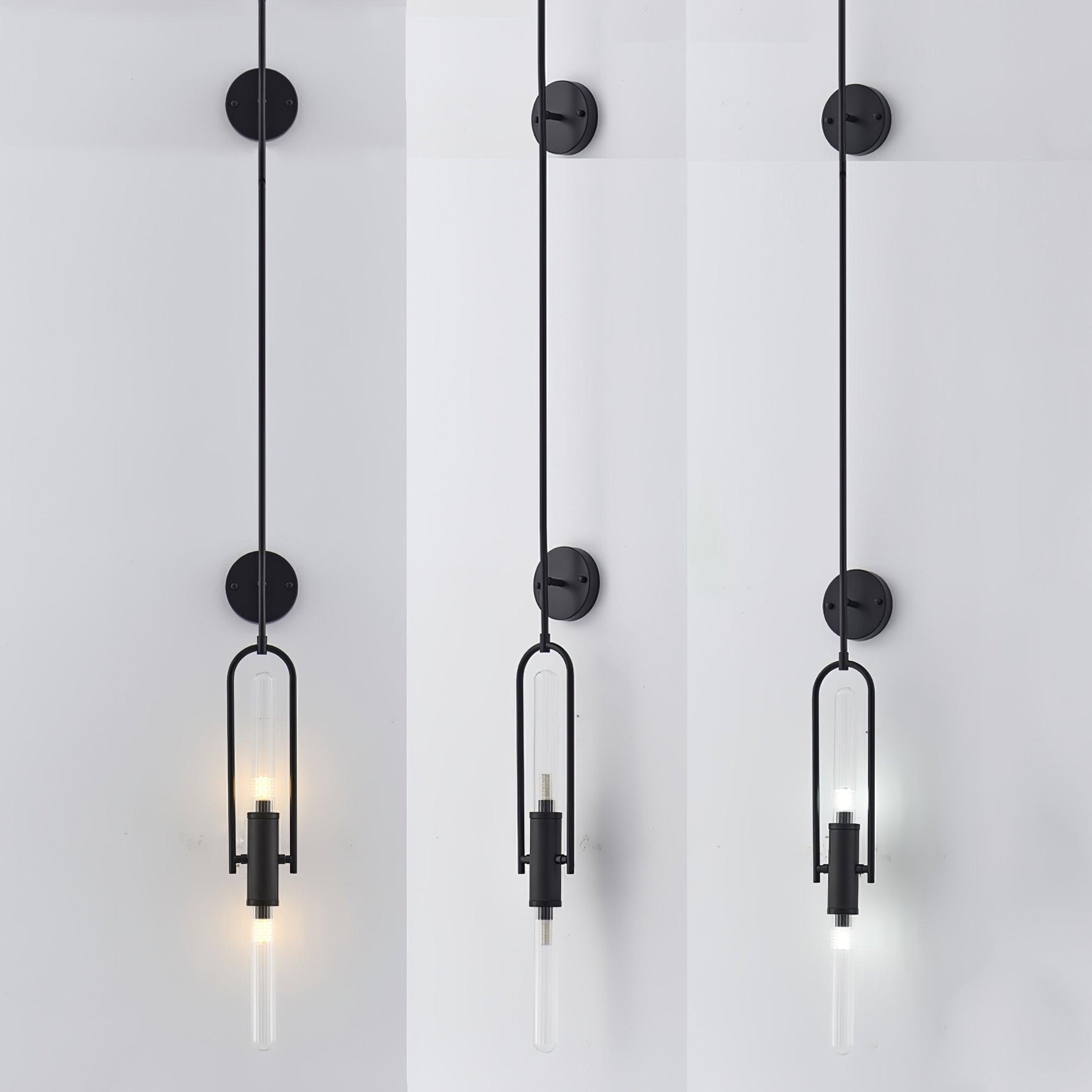 Olraeos Nordic Art Long Arc Glass Wall Lamp - Lamp Outdoor