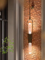 Olraeos Nordic Art Long Arc Glass Wall Lamp - Lamp Outdoor