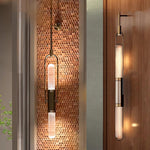 Olraeos Nordic Art Long Arc Glass Wall Lamp - Lamp Outdoor