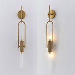 Olraeos Nordic Art Long Arc Glass Wall Lamp - Lamp Outdoor