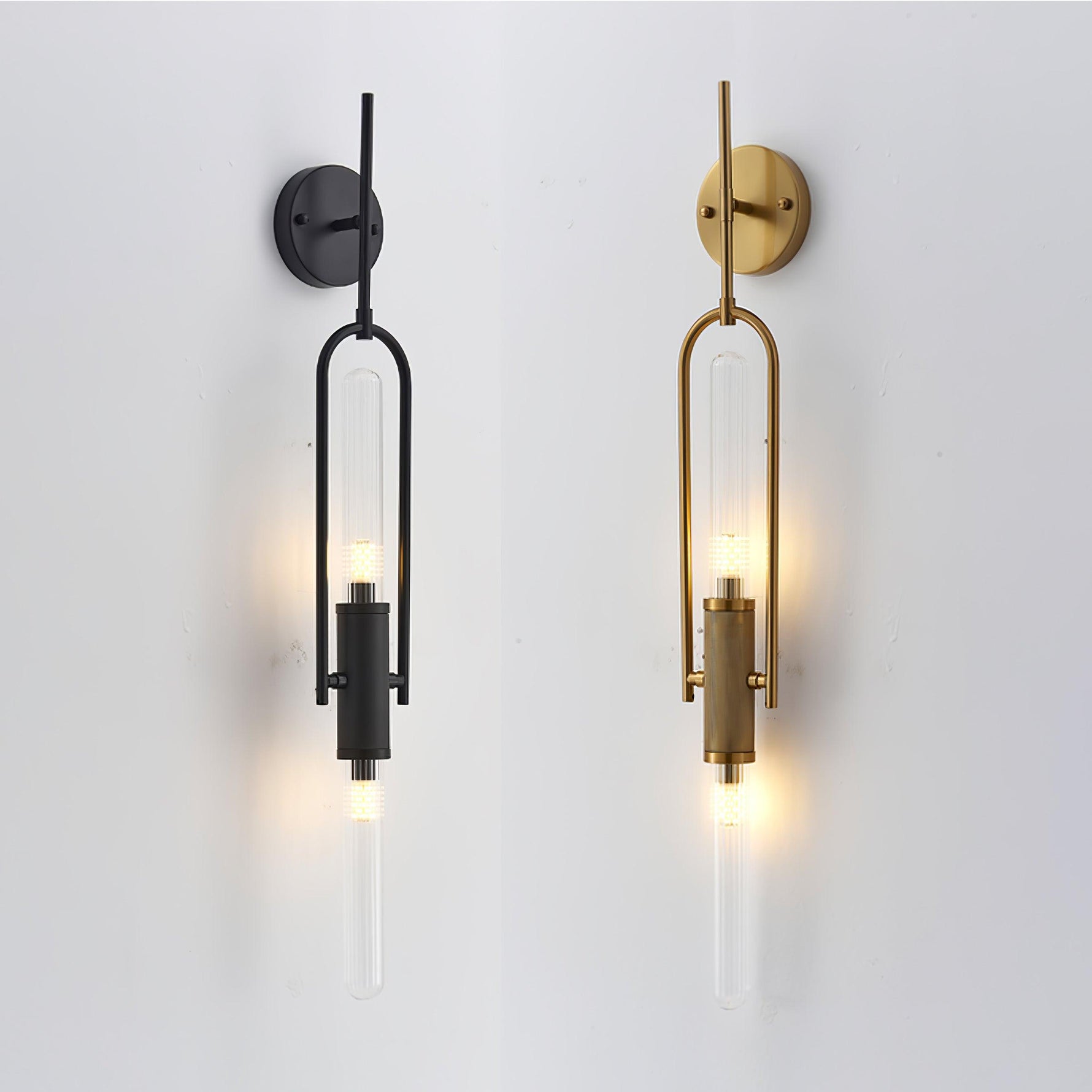 Olraeos Nordic Art Long Arc Glass Wall Lamp - Lamp Outdoor