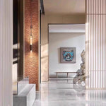 Olraeos Nordic Art Long Arc Glass Wall Lamp - Lamp Outdoor
