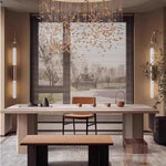 Olraeos Nordic Art Long Arc Glass Wall Lamp - Lamp Outdoor