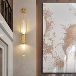 Olraeos Nordic Art Long Arc Glass Wall Lamp - Lamp Outdoor