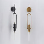 Olraeos Nordic Art Long Arc Glass Wall Lamp - Lamp Outdoor