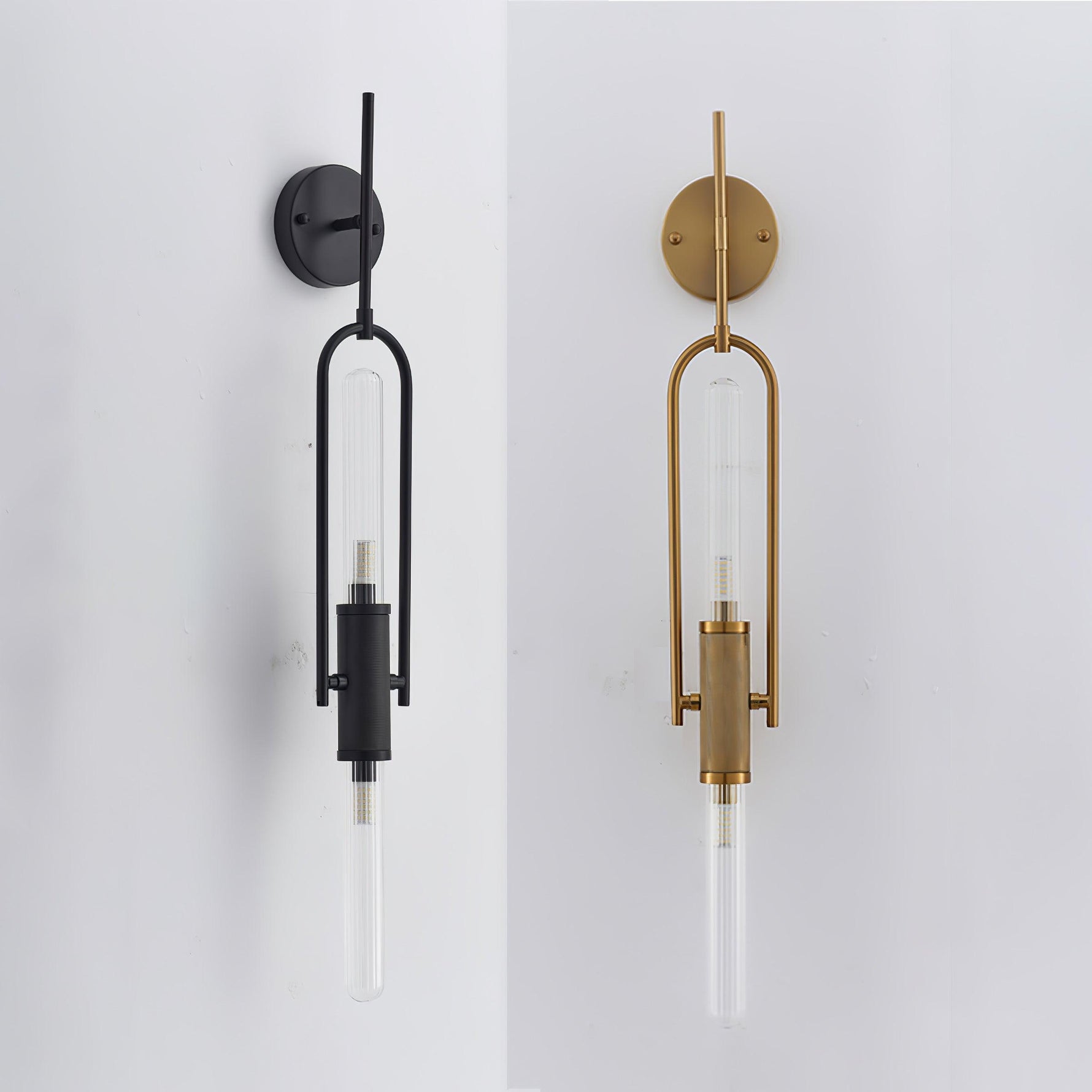 Olraeos Nordic Art Long Arc Glass Wall Lamp - Lamp Outdoor