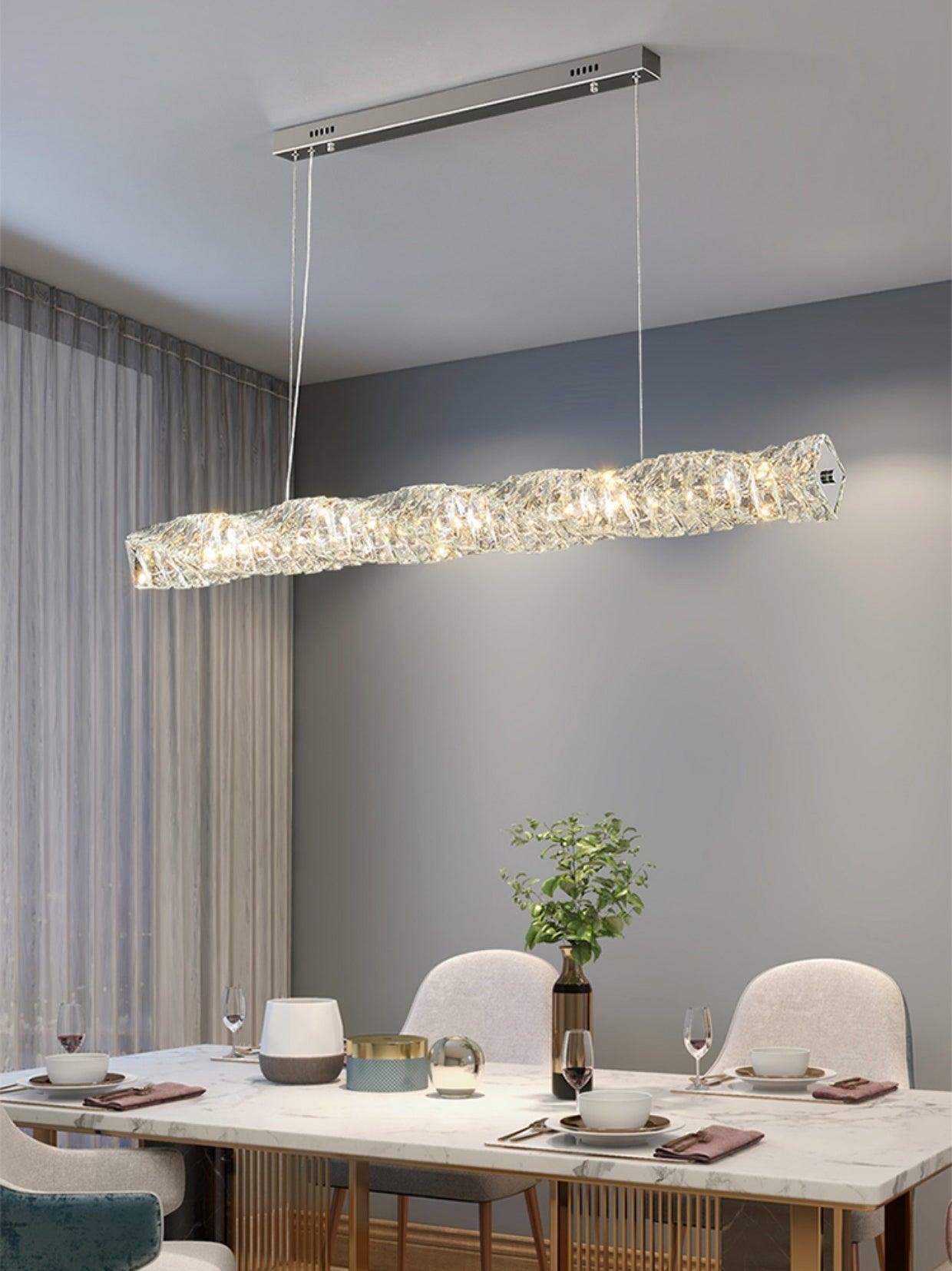 Long Crystal Pendant Lamp - Lamp Outdoor