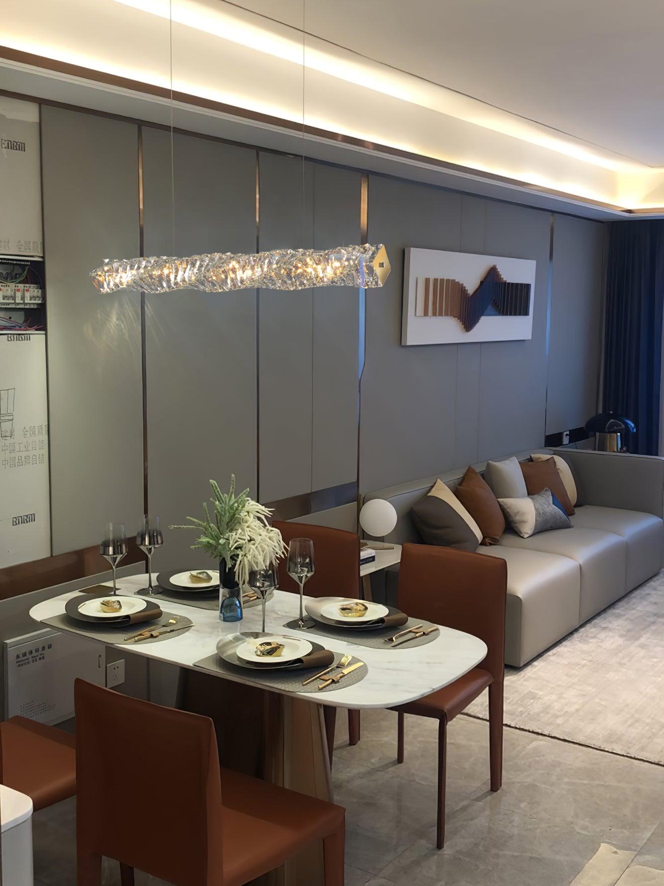 Long Crystal Pendant Lamp - Lamp Outdoor