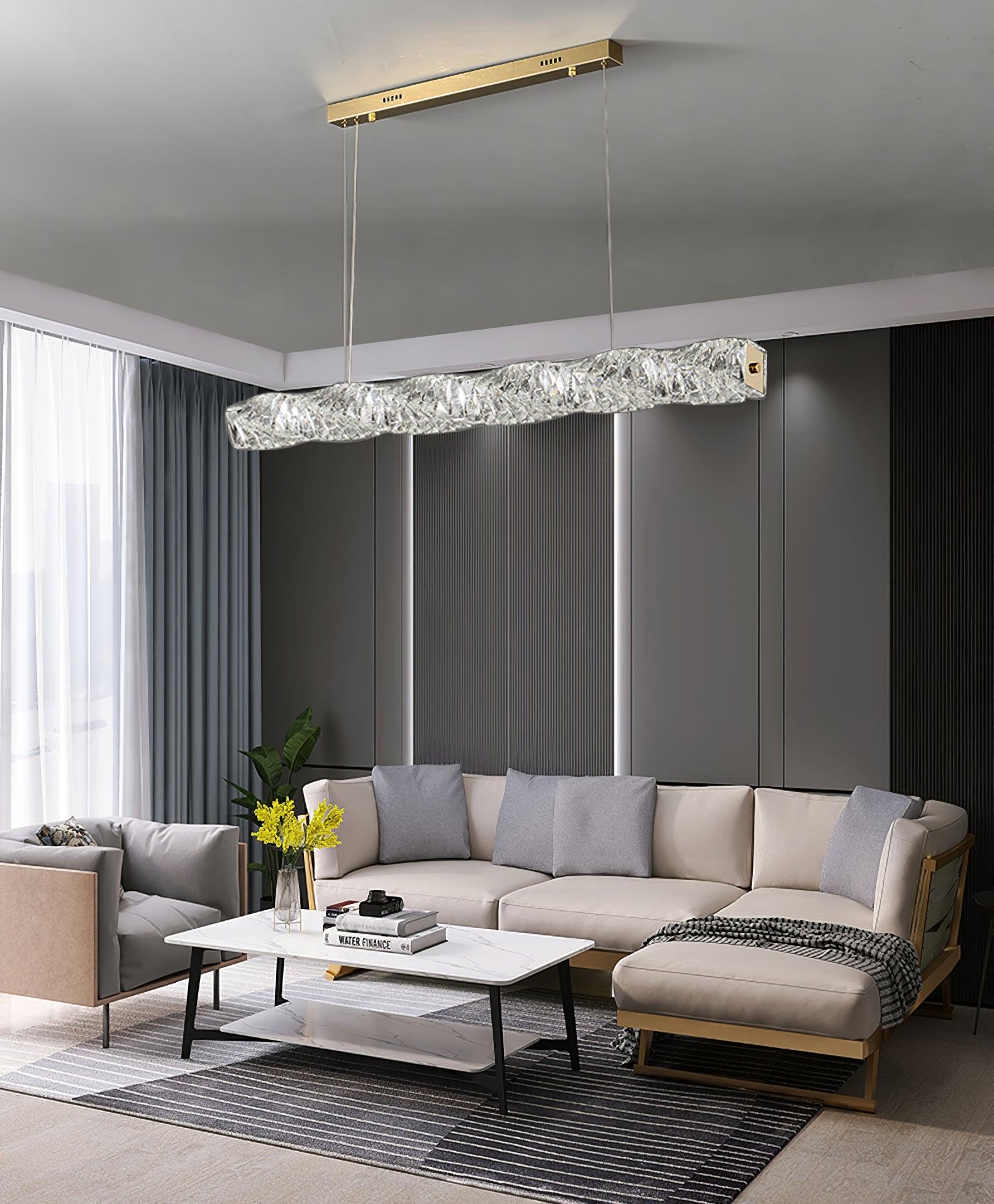 Long Crystal Pendant Lamp - Lamp Outdoor