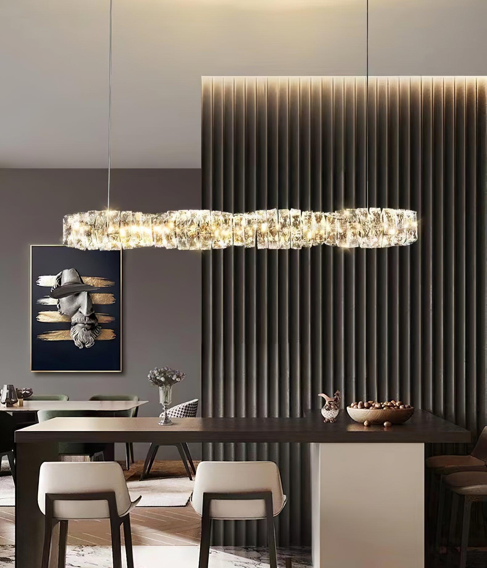 Long Crystal Pendant Lamp - Lamp Outdoor