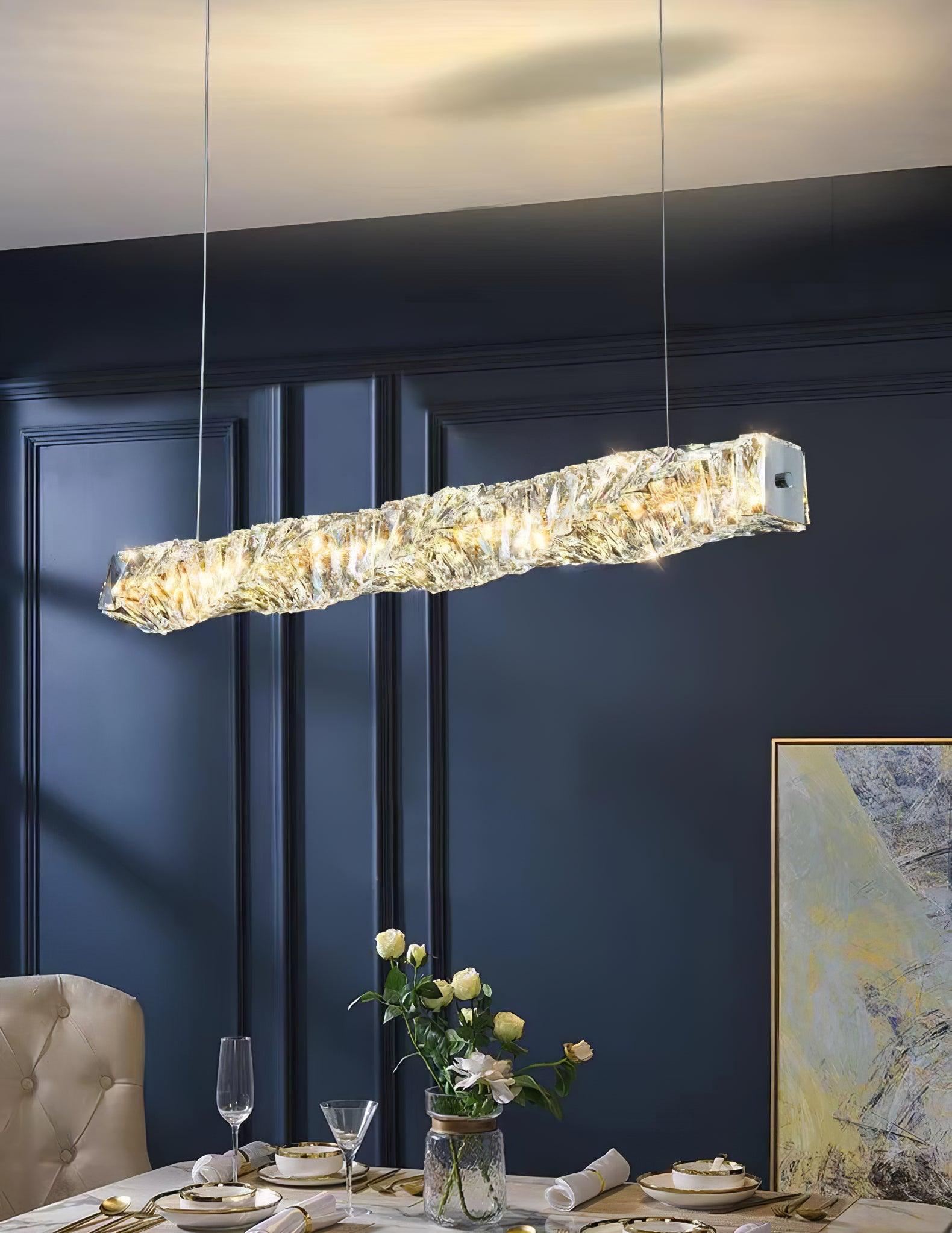 Long Crystal Pendant Lamp - Lamp Outdoor
