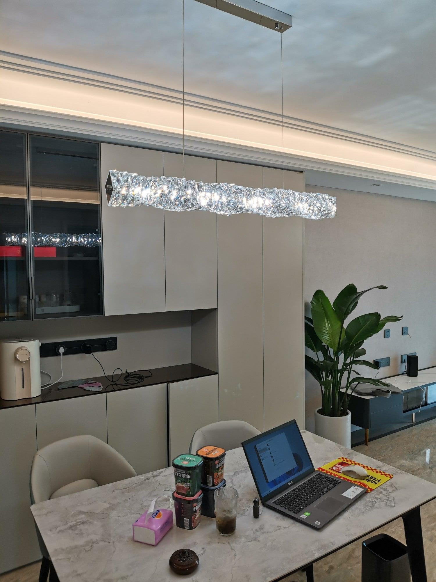 Long Crystal Pendant Lamp - Lamp Outdoor