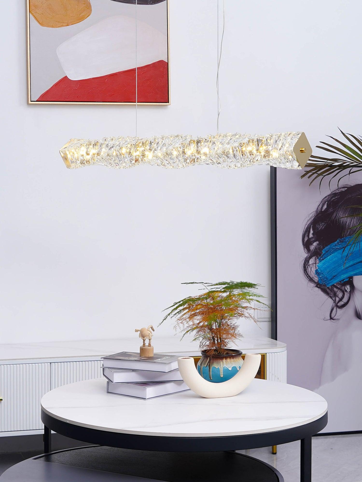 Long Crystal Pendant Lamp - Lamp Outdoor
