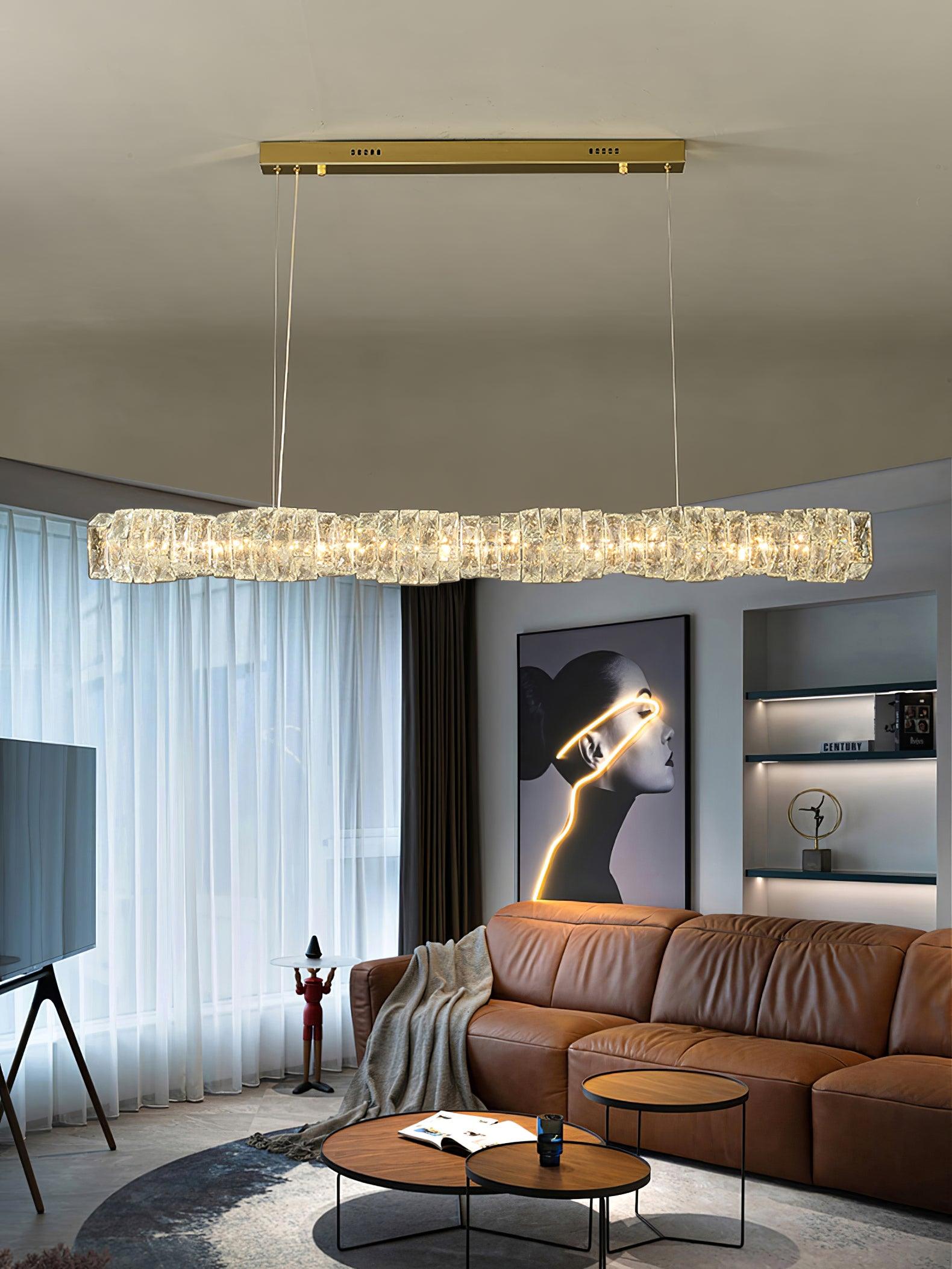 Long Crystal Pendant Lamp - Lamp Outdoor