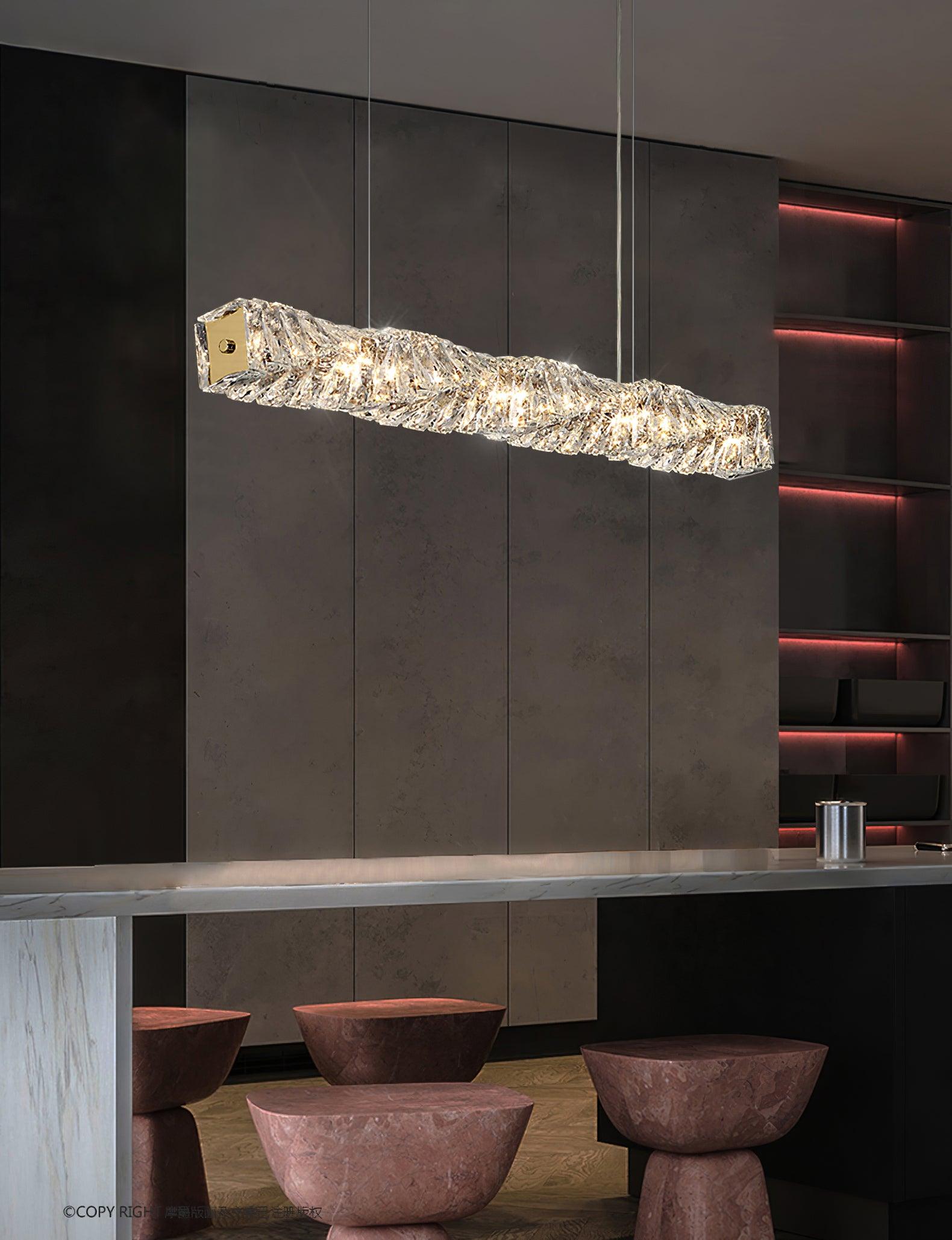 Long Crystal Pendant Lamp - Lamp Outdoor