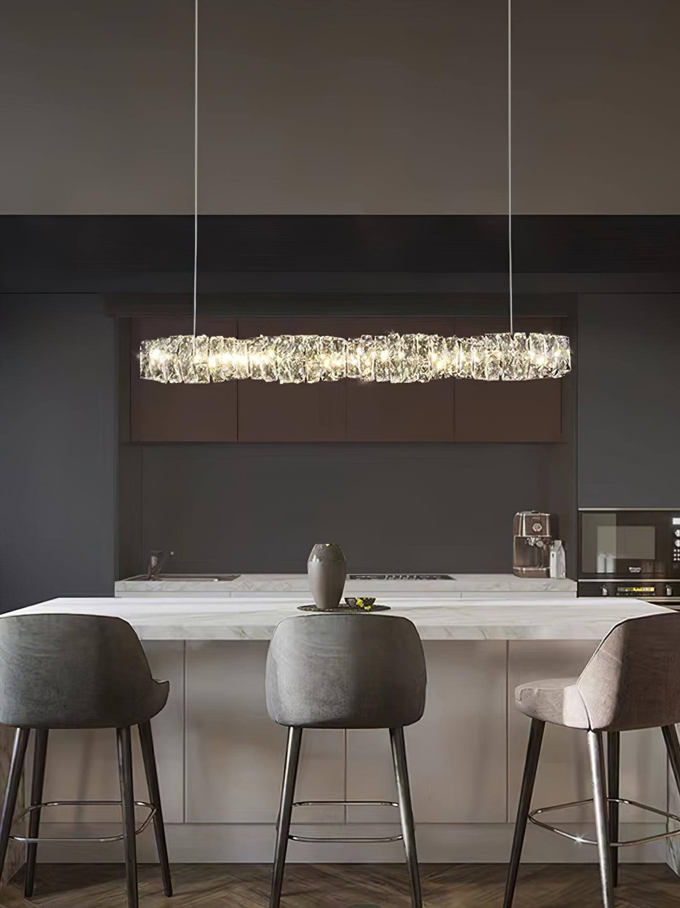 Long Crystal Pendant Lamp - Lamp Outdoor