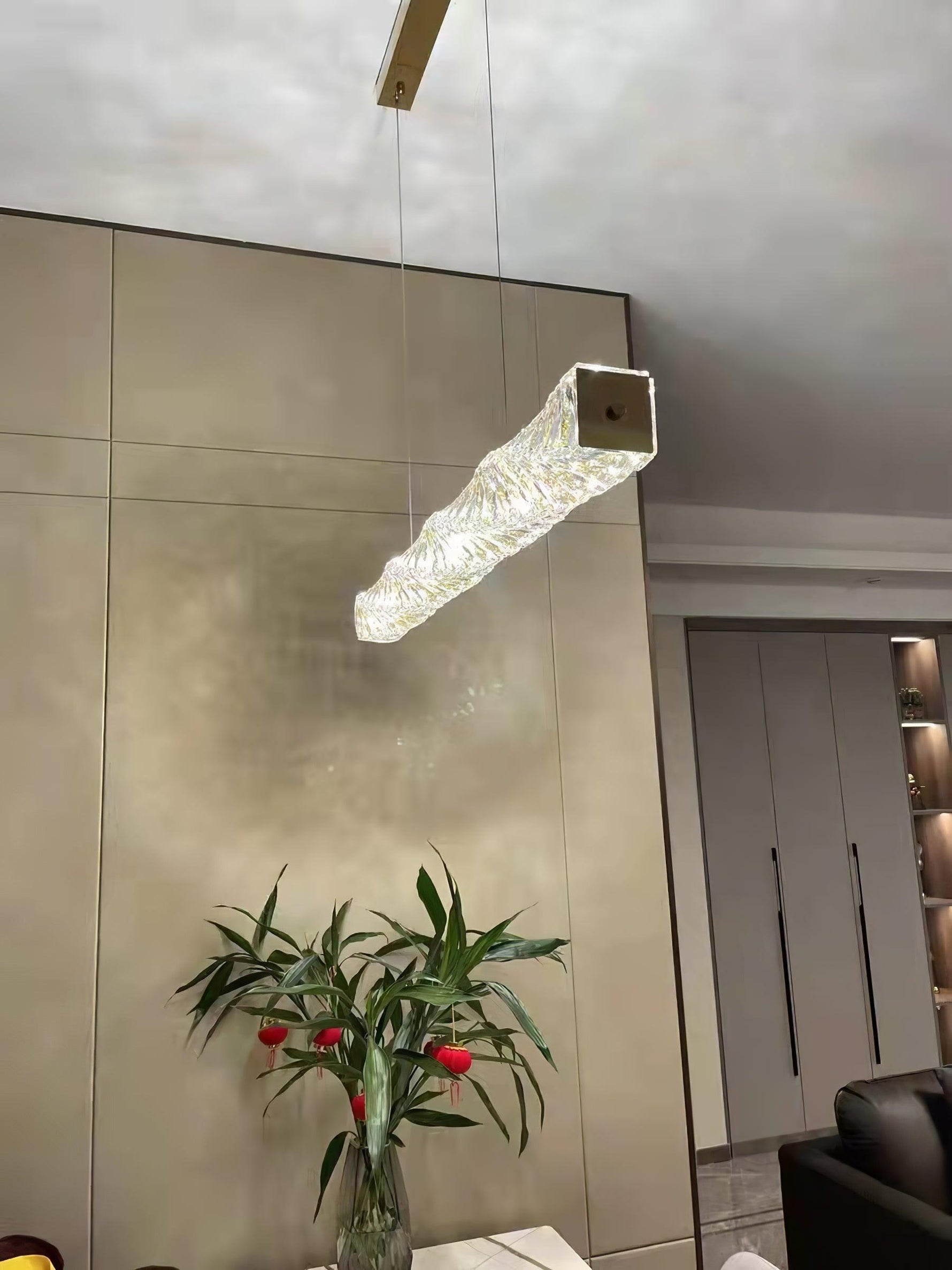 Long Crystal Pendant Lamp - Lamp Outdoor