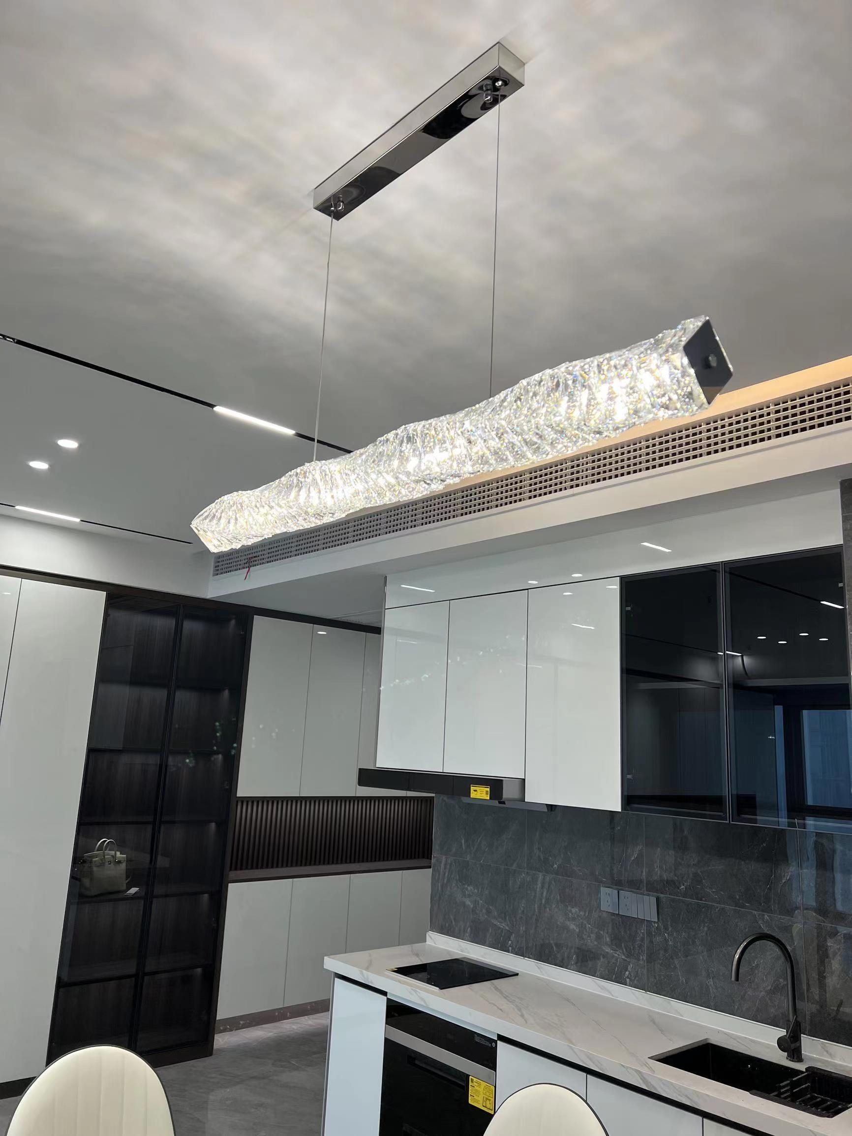 Long Crystal Pendant Lamp - Lamp Outdoor
