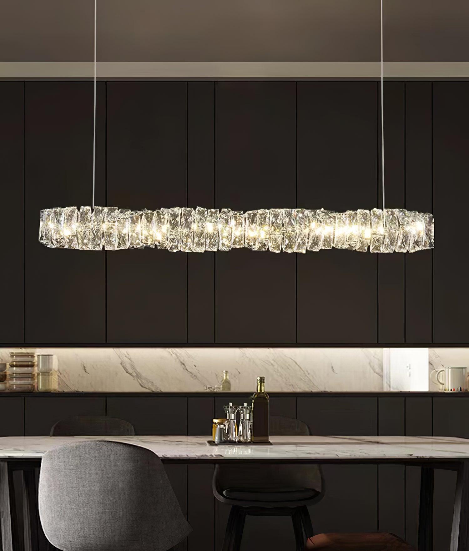 Long Crystal Pendant Lamp - Lamp Outdoor