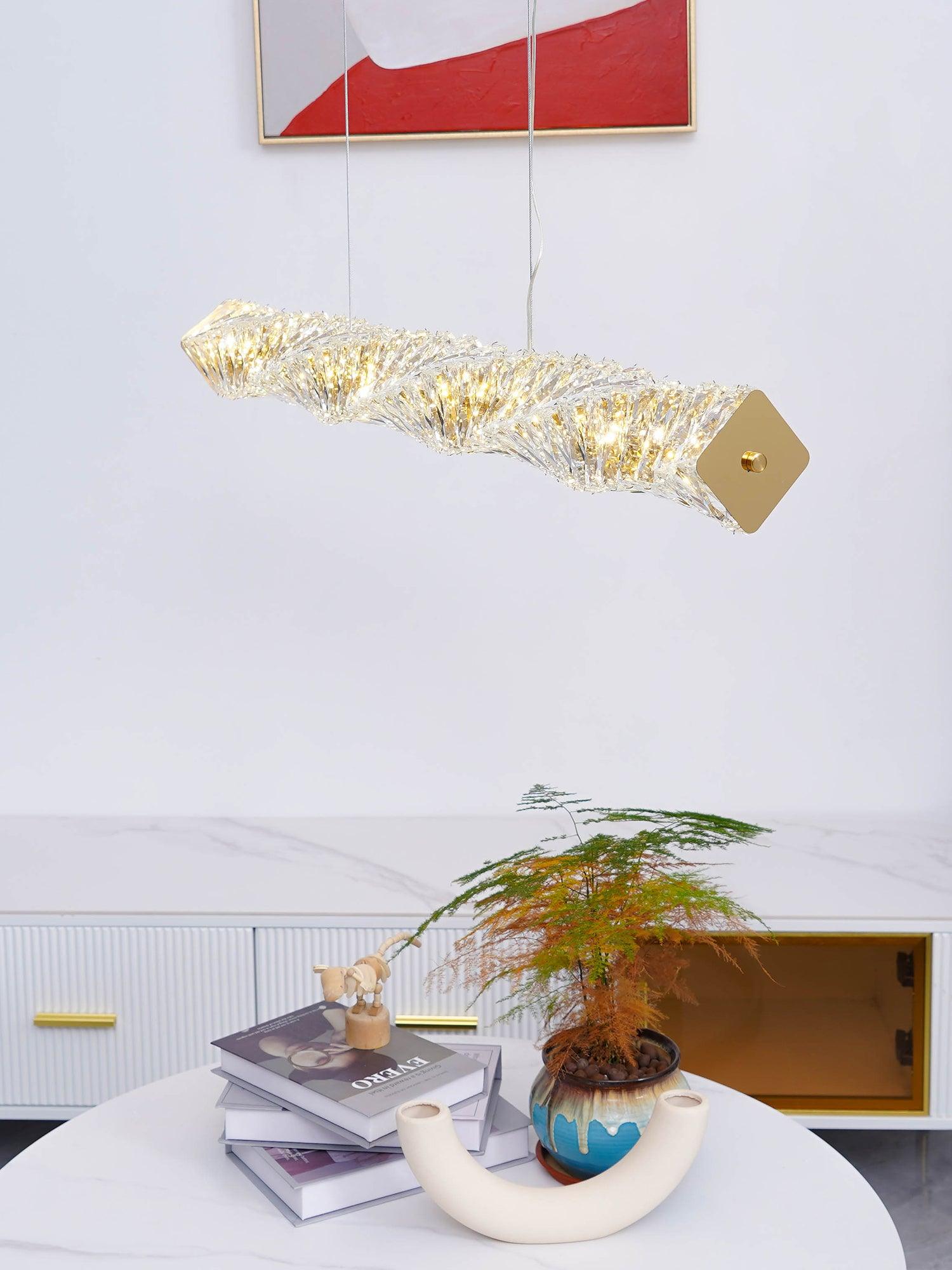 Long Crystal Pendant Lamp - Lamp Outdoor