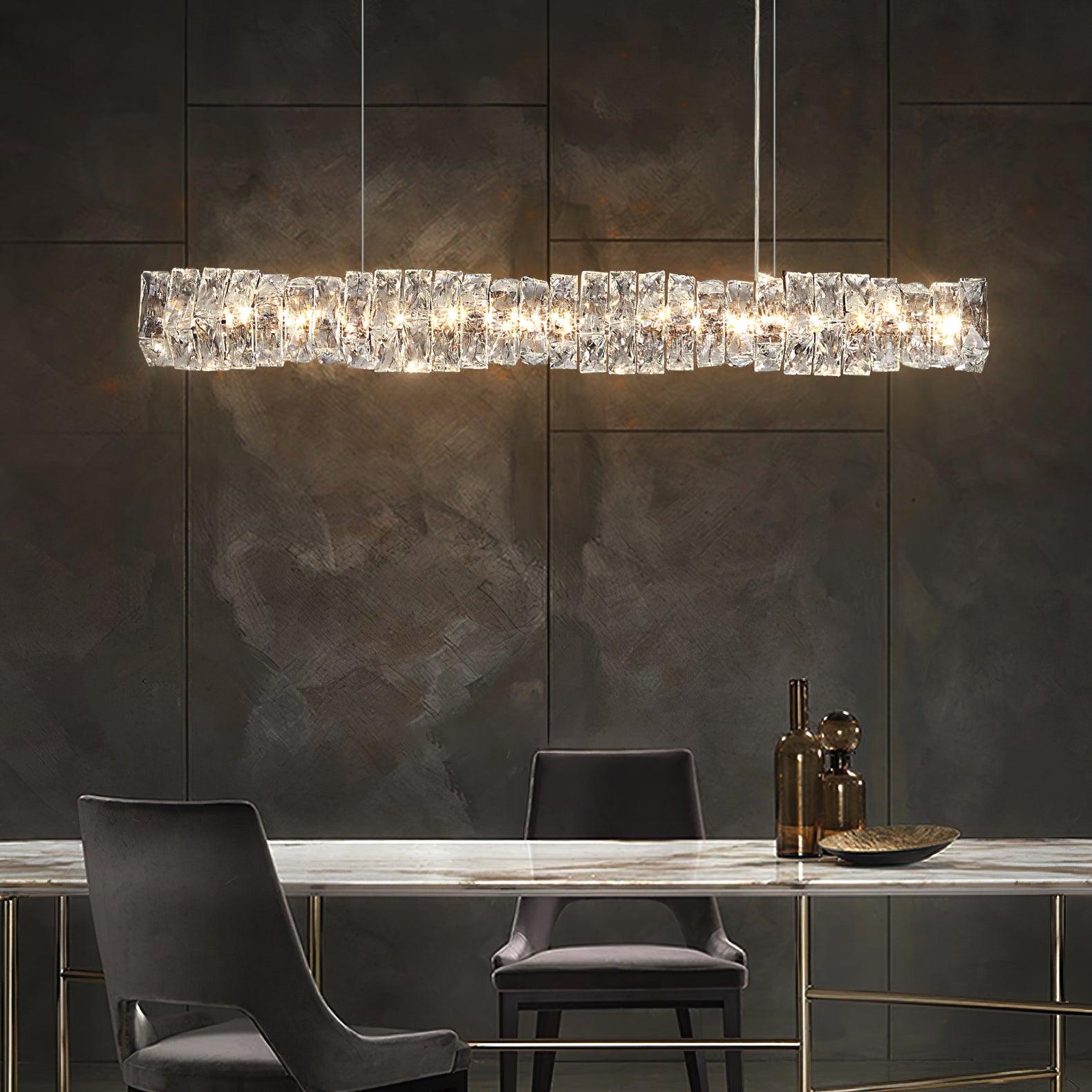 Long Crystal Pendant Lamp - Lamp Outdoor