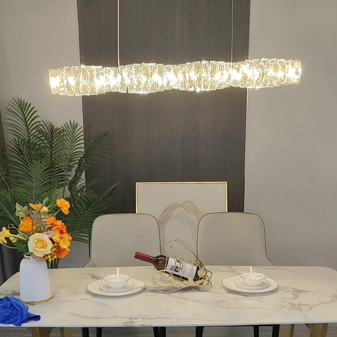 Long Crystal Pendant Lamp - Lamp Outdoor