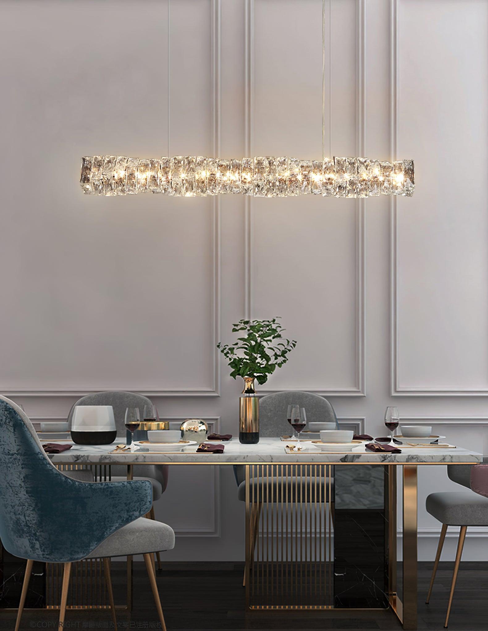 Long Crystal Pendant Lamp - Lamp Outdoor