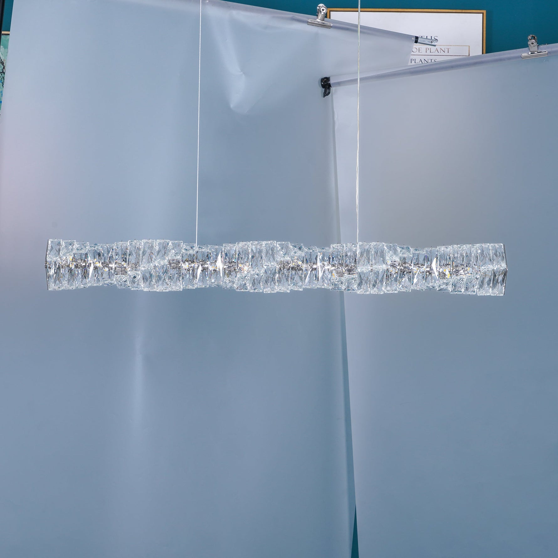 Long Crystal Pendant Lamp - Lamp Outdoor