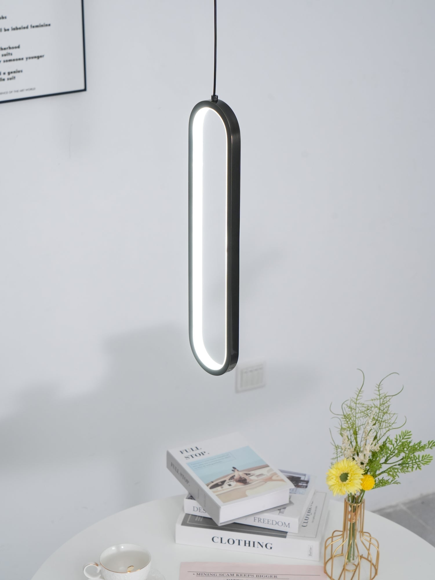 Long Oval LED Pendant Lamp - Lamp Outdoor