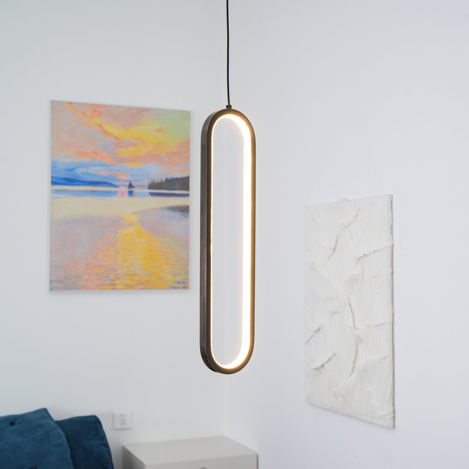 Long Oval LED Pendant Lamp - Lamp Outdoor