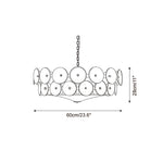 Ventilo Amber Glass Chandelier - Lamp Outdoor