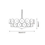 Ventilo Amber Glass Chandelier - Lamp Outdoor