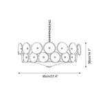 Ventilo Amber Glass Chandelier - Lamp Outdoor