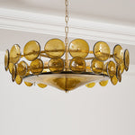 Aurora Chandelier Murano Glass Disc Vintage - Lamp Outdoor