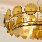 Aurora Chandelier Murano Glass Disc Vintage - Lamp Outdoor