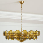 Aurora Chandelier Murano Glass Disc Vintage - Lamp Outdoor